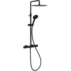 Душевая система Jacob Delafon Metro E26588-BL с термостатом Черный матовый
