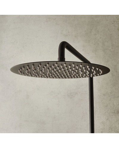 Душевая система Jacob Delafon Metro E26588-BL с термостатом Черный матовый