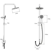Душевая стойка 222 мм Bien Sera BD44029101