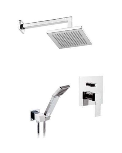 Душевой комплект 200 мм Remer Qubika Q09S02