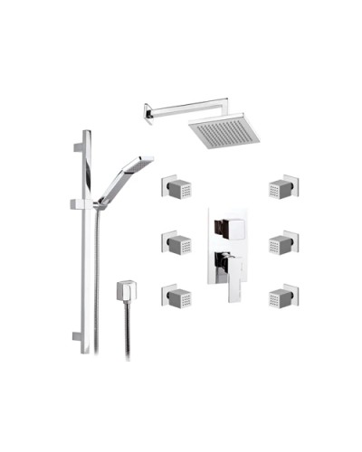 Душевой комплект 200 мм Remer Qubika Q937S01