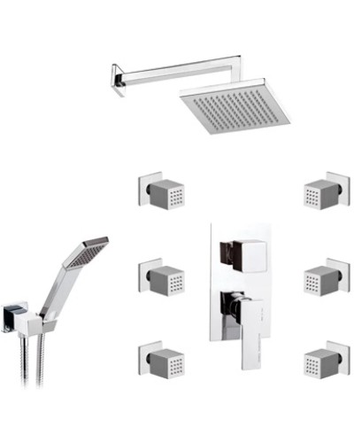 Душевой комплект 200 мм Remer Qubika Q937S02