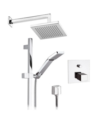 Душевой комплект 200 мм Remer Qubika QT09S01