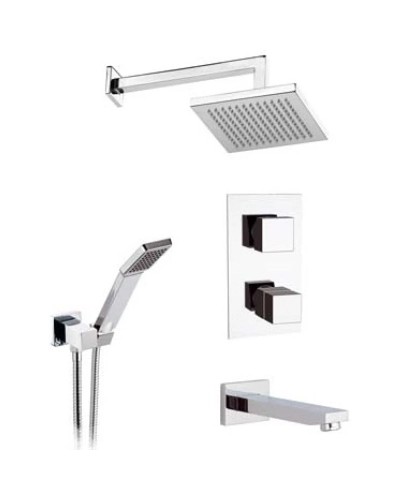 Душевой комплект 200 мм Remer Qubika QT937S03