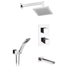 Душевой комплект 200 мм Remer Qubika Cascata QTC937S03