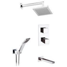 Душевой комплект 200 мм Remer Qubika Cascata QTC937S03