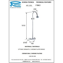 Душевая система 92 мм Remer Serie 35 F36