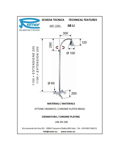 Душевая система Remer Liberty 08LICE