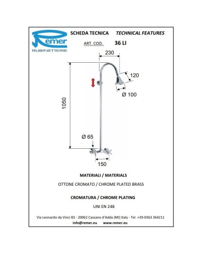 Душевая система Remer Liberty 36LICE