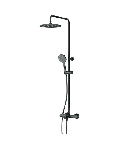 Душевая система AM.PM Like F0780522 с термостатом Черная матовая