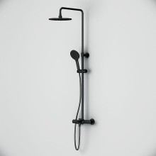 Душевая система AM.PM Like F0780522 с термостатом Черная матовая