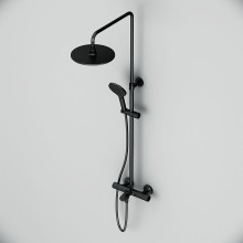 Душевая система AM.PM Like F0780522 с термостатом Черная матовая