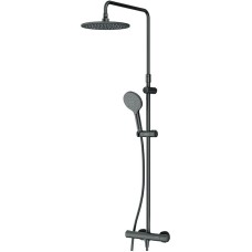 Душевая система AM.PM Like F0780422 с термостатом Черная матовая