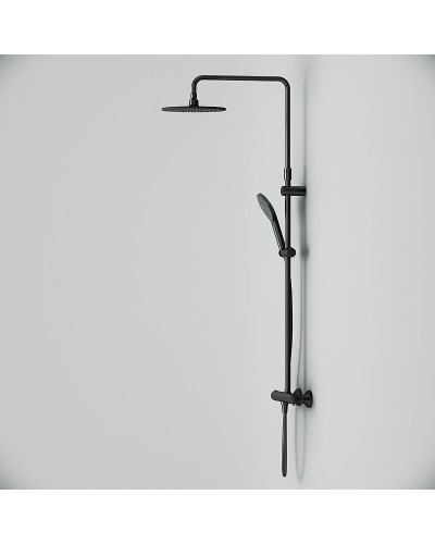 Душевая система AM.PM Like F0780422 с термостатом Черная матовая