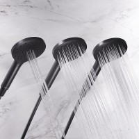 Душевая система AM.PM Like F0780422 с термостатом Черная матовая