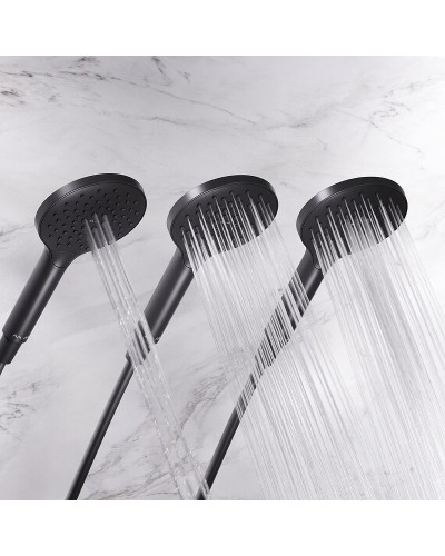 Душевая система AM.PM Like F0780422 с термостатом Черная матовая