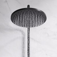 Душевая система AM.PM Like F0780422 с термостатом Черная матовая