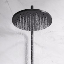 Душевая система AM.PM Like F0780422 с термостатом Черная матовая