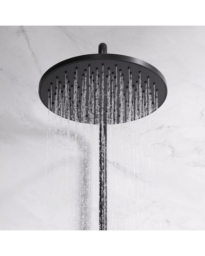 Душевая система AM.PM Like F0780422 с термостатом Черная матовая