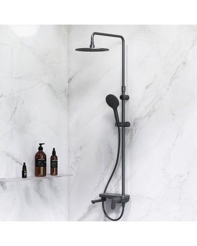 Душевая система AM.PM Like F0780722 Черная матовая