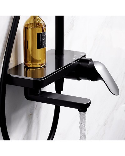 Душевая система AM.PM Like F0780722 Черная матовая