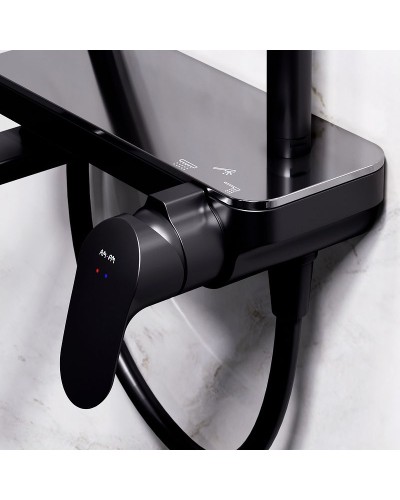 Душевая система AM.PM Like F0780722 Черная матовая