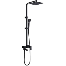 Душевая система Abber Daheim AF8216B Черная матовая