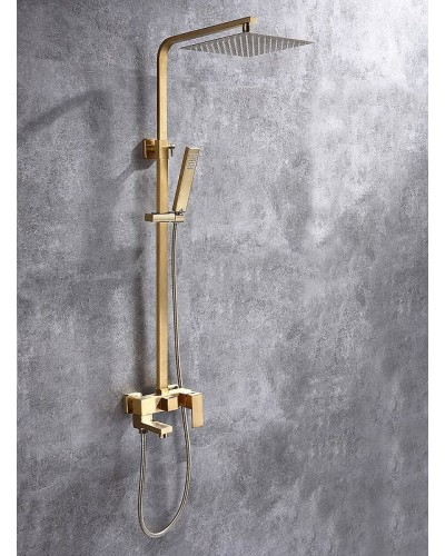 Душевая система Abber Daheim AF8216G Золото матовое