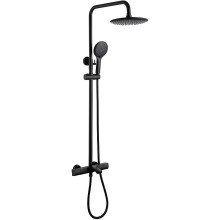 Душевая система Abber Thermostat AF8516B Черная матовая