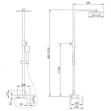 Душевая система Abber Wasserfall AF8616 Хром