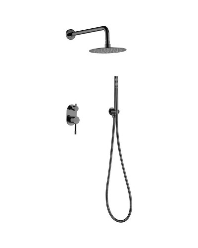 Душевая система Boheme Uno 464-SGM Оружейная сталь глянцевая