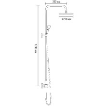 Душевая система Bronze De Luxe Royal 10121DF