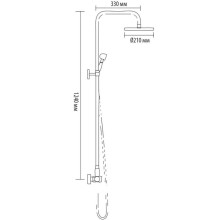 Душевая система Bronze De Luxe Royal 10118DF