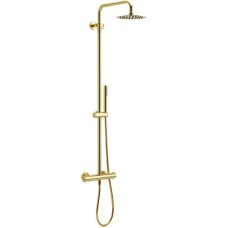 Душевая система Excellent Pi Rain Termo Round ARAC.SY.107GL с термостатом Золото