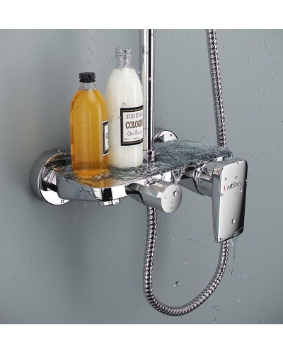 Душевая система Excellent Rain Altar AREX.SY.781BL Черный матовый