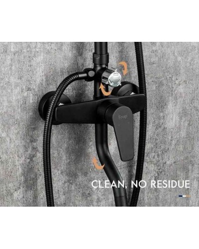 Душевая система Frap H29 F2429 Черная матовая