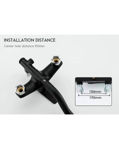 Душевая система Frap H29 F2429 Черная матовая