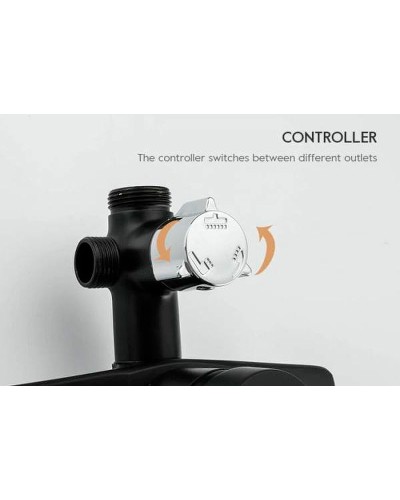 Душевая система Frap H29 F2429 Черная матовая