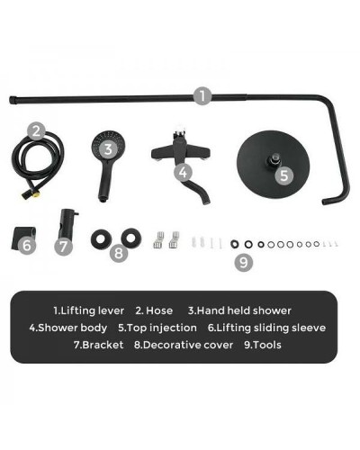 Душевая система Frap H29 F2429 Черная матовая