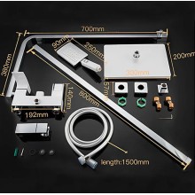 Душевая система Gappo G2407-30 Хром Белый