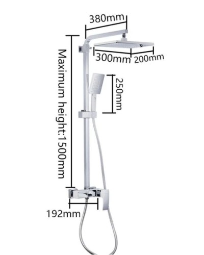 Душевая система Gappo G2407-30 Хром Белый