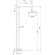 Душевая система Frap H08 F2308 Хром