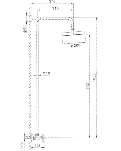 Душевая система Frap H08 F2308 Хром