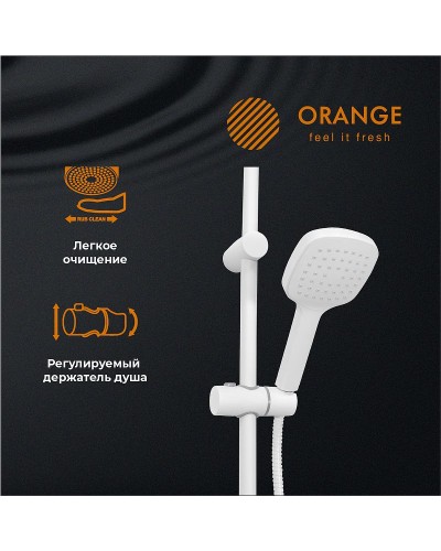 Душевая система Orange O-Shower OW04w Белый глянец