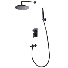 Душевая система Bronze de Luxe 1760'S Loft 6630SB Чёрная матовая