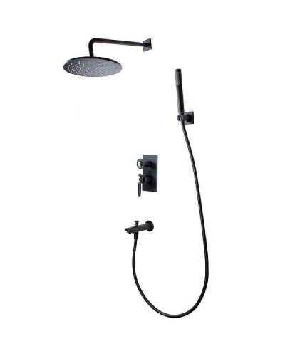 Душевая система Bronze de Luxe 1760'S Loft 6630SB Чёрная матовая