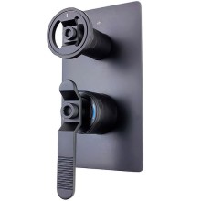 Душевая система Bronze de Luxe 1760'S Loft 6630SB Чёрная матовая