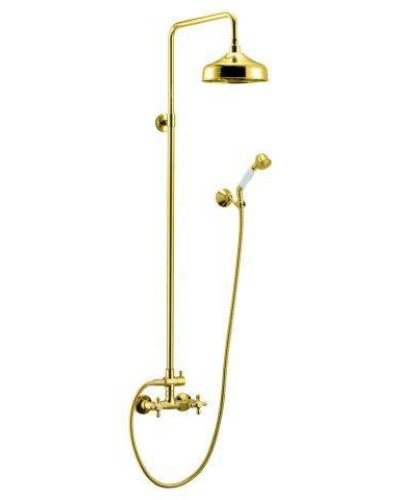 Душевая стойка со смесителем для верхнего и ручного душа CEZARES RETRO-C-CD-03