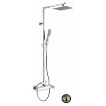Душевая стойка со смесителем, c верхним и ручным душем CEZARES UNIKA-CD-02