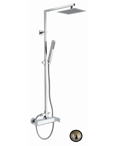 Душевая стойка со смесителем, c верхним и ручным душем CEZARES UNIKA-CD-02